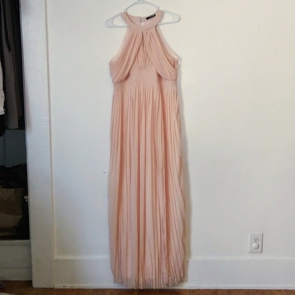Maternity Pleated Bridesmaid Dress - Picture 3 of 8